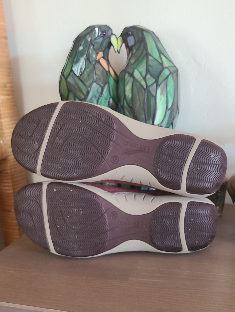 Dansko Hilde Criss-Cross Suede Slip On's Size 7.5 - Picture 9 of 11